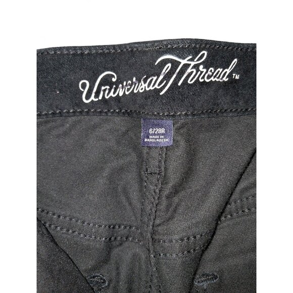 Universal Thread Women's High-Rise Velvet Skinny Jeans – Black, Size 6 - Picture 4 of 13